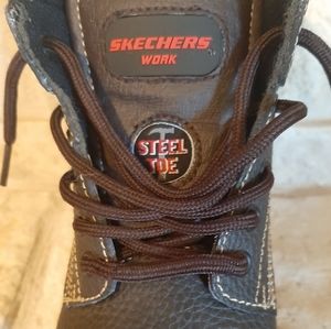 Skechers steel toe work boots